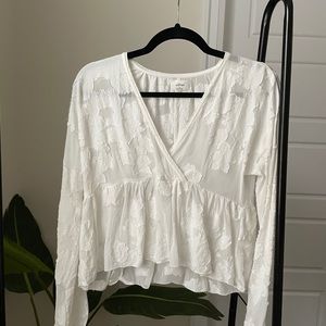 ARITZIA (Wilfred) - Cropped peplum blouse